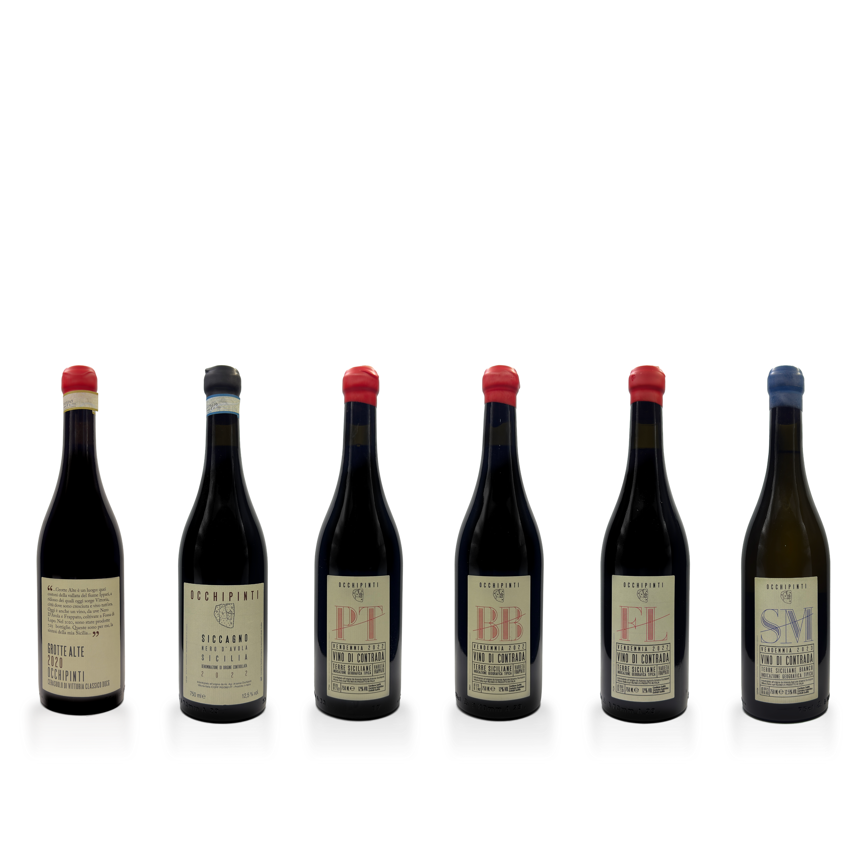 Arianna Occhipinti Six bottle collection: A Journey Through Vittoria